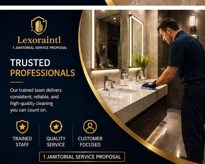 Janitorial Service Proposal | Fillable PDF Cleaning Business Template