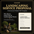 Landscaping Service Proposal Template – Fillable PDF for Lawn Care & Landscaping Businesses