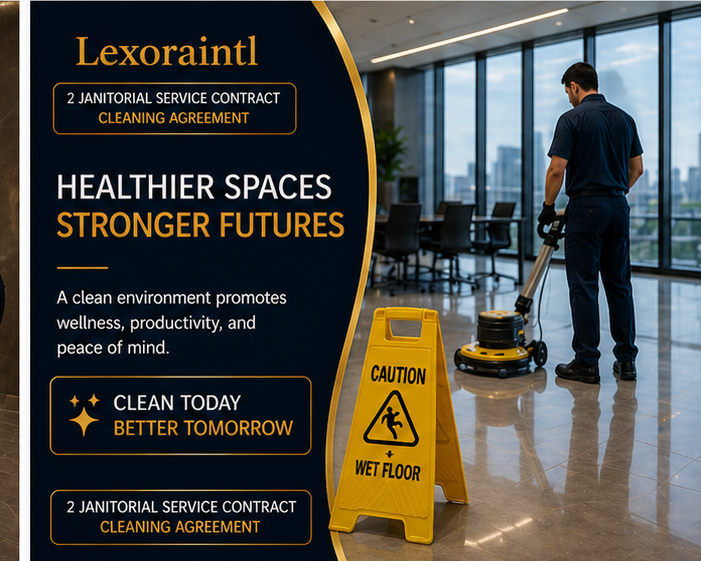 Janitorial Service Contract / Cleaning Agreement | Fillable PDF Cleaning Business Template