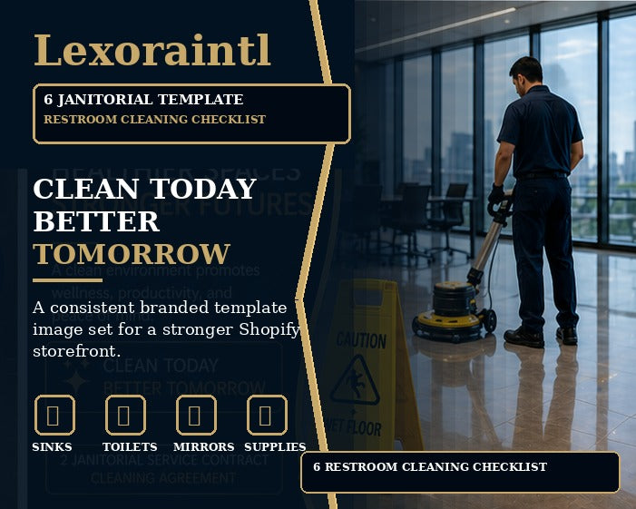 Restroom Cleaning Checklist | Fillable PDF Cleaning Business Template