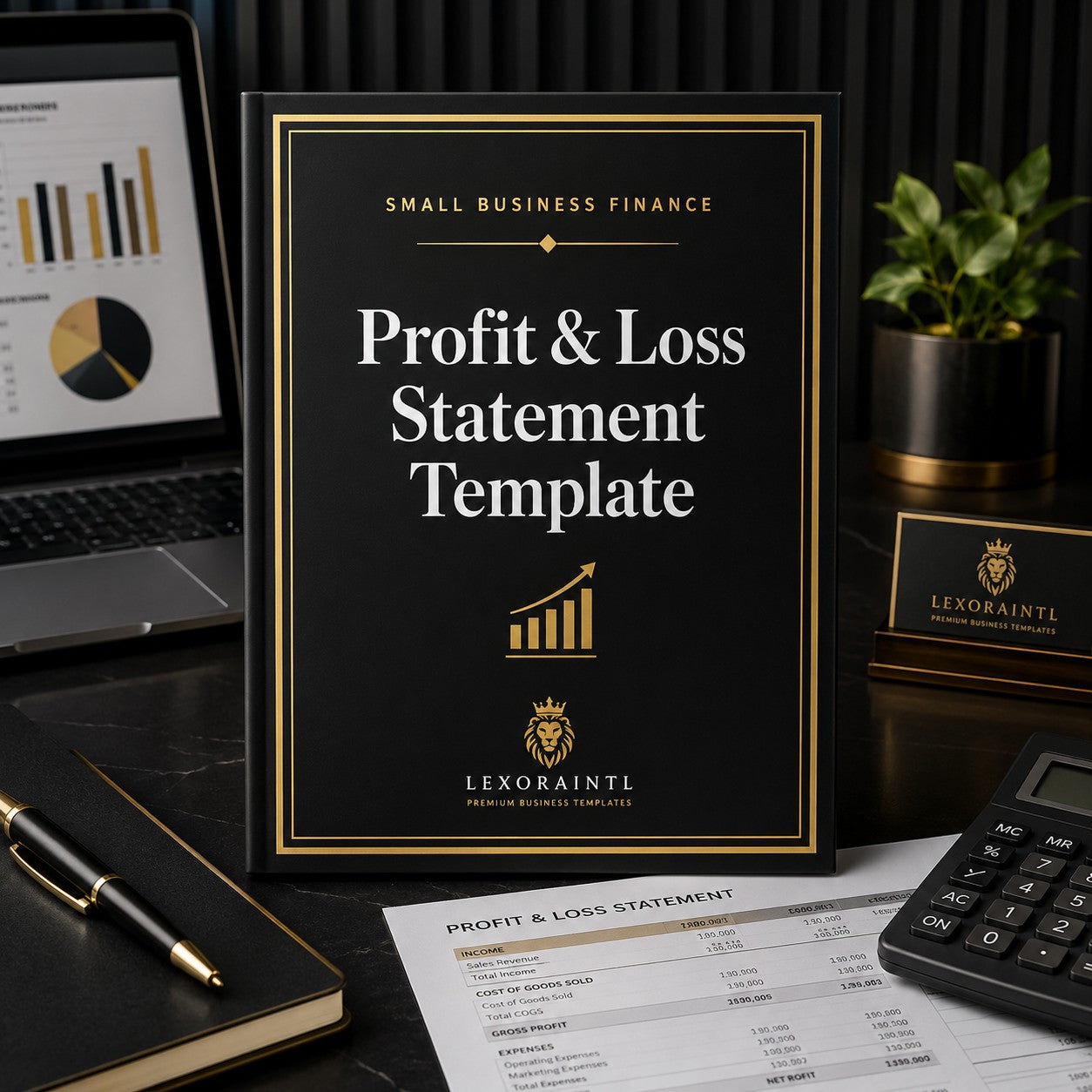 Profit & Loss Statement Template | Fillable Small Business Finance PDF