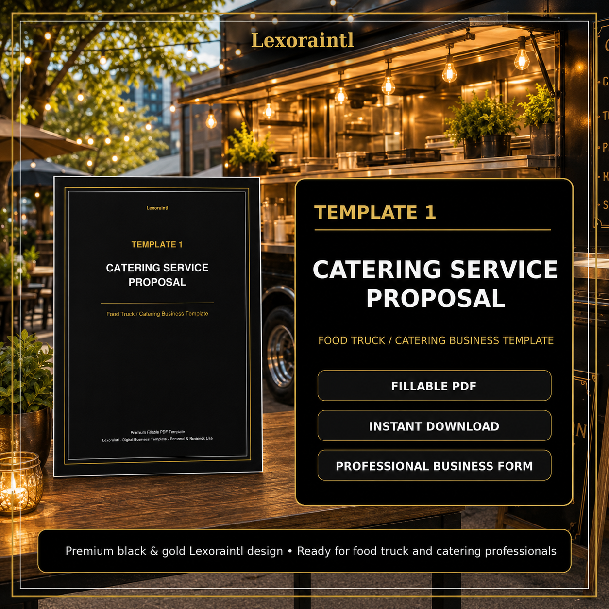 Catering Service Proposal Template — Fillable PDF