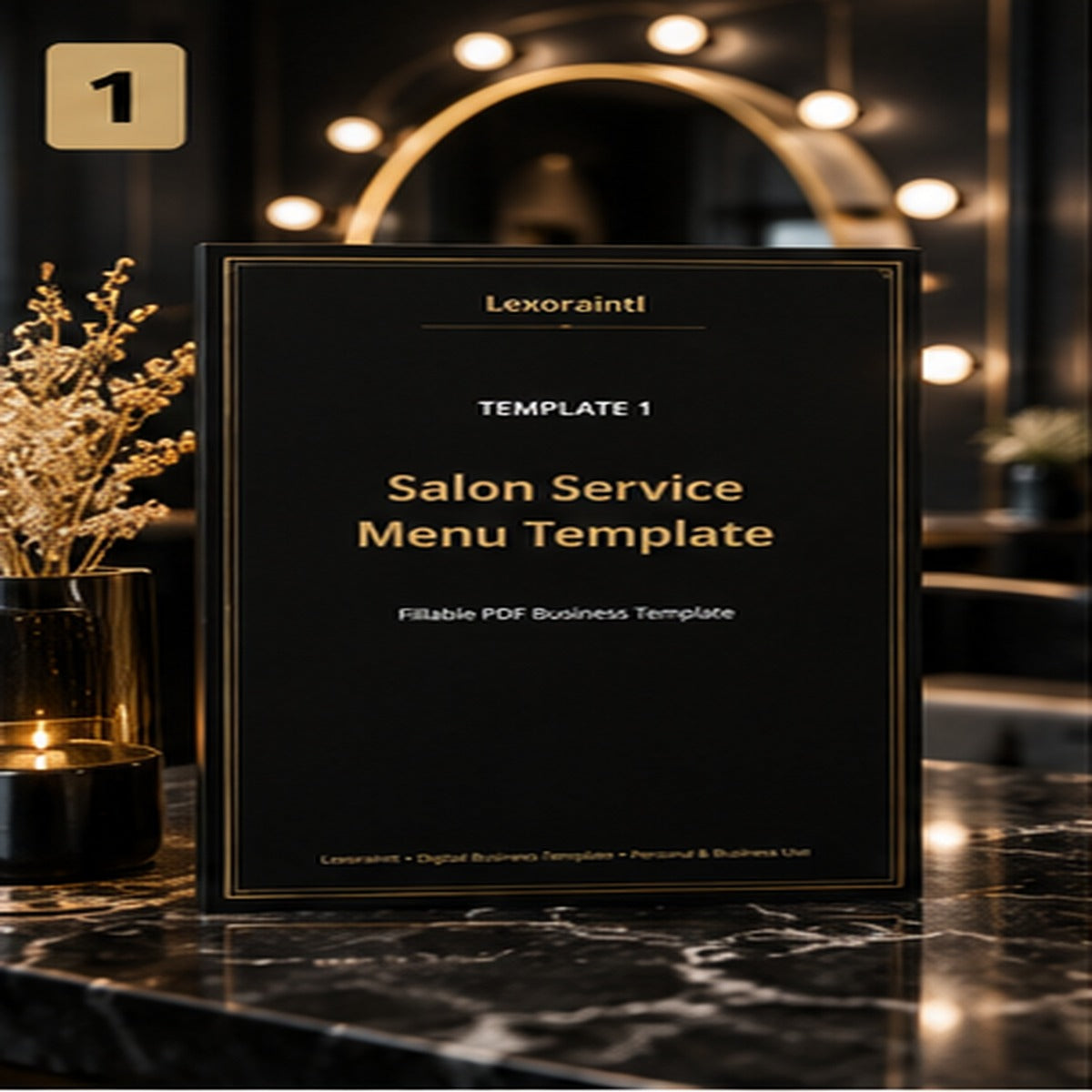 Salon Service Menu Template – Fillable PDF | Lexoraintl Salon Business Template