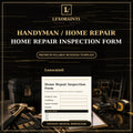 Home repair Inspection Form Template — Fillable PDF