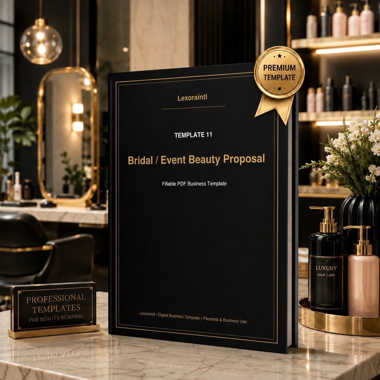 Bridal / Event Beauty Proposal – Fillable PDF | Lexoraintl Salon Business Template