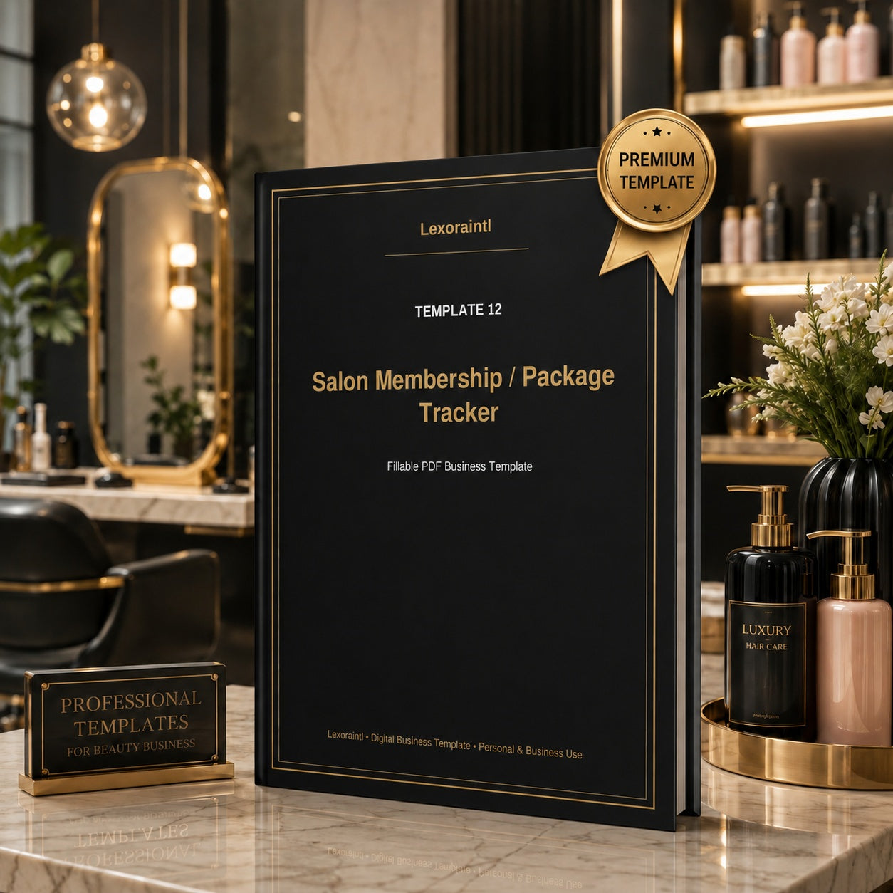 Salon Membership / Package Tracker – Fillable PDF + Excel | Lexoraintl Salon Business Template