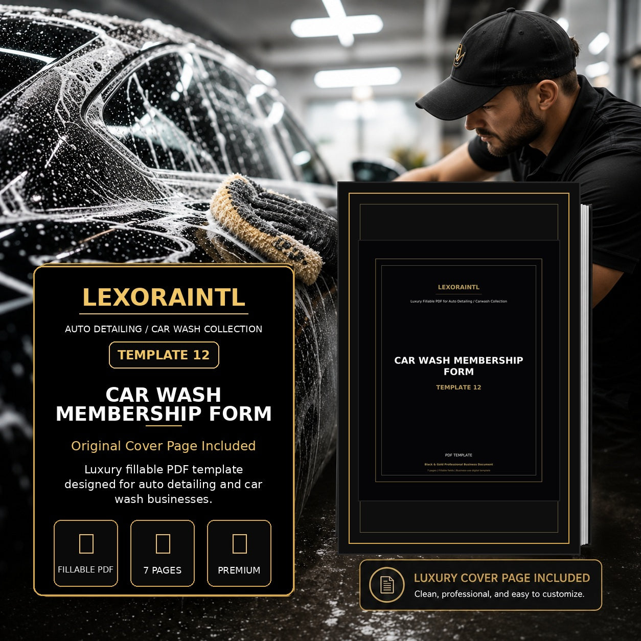 Car Wash Membership Form Template – Fillable PDF