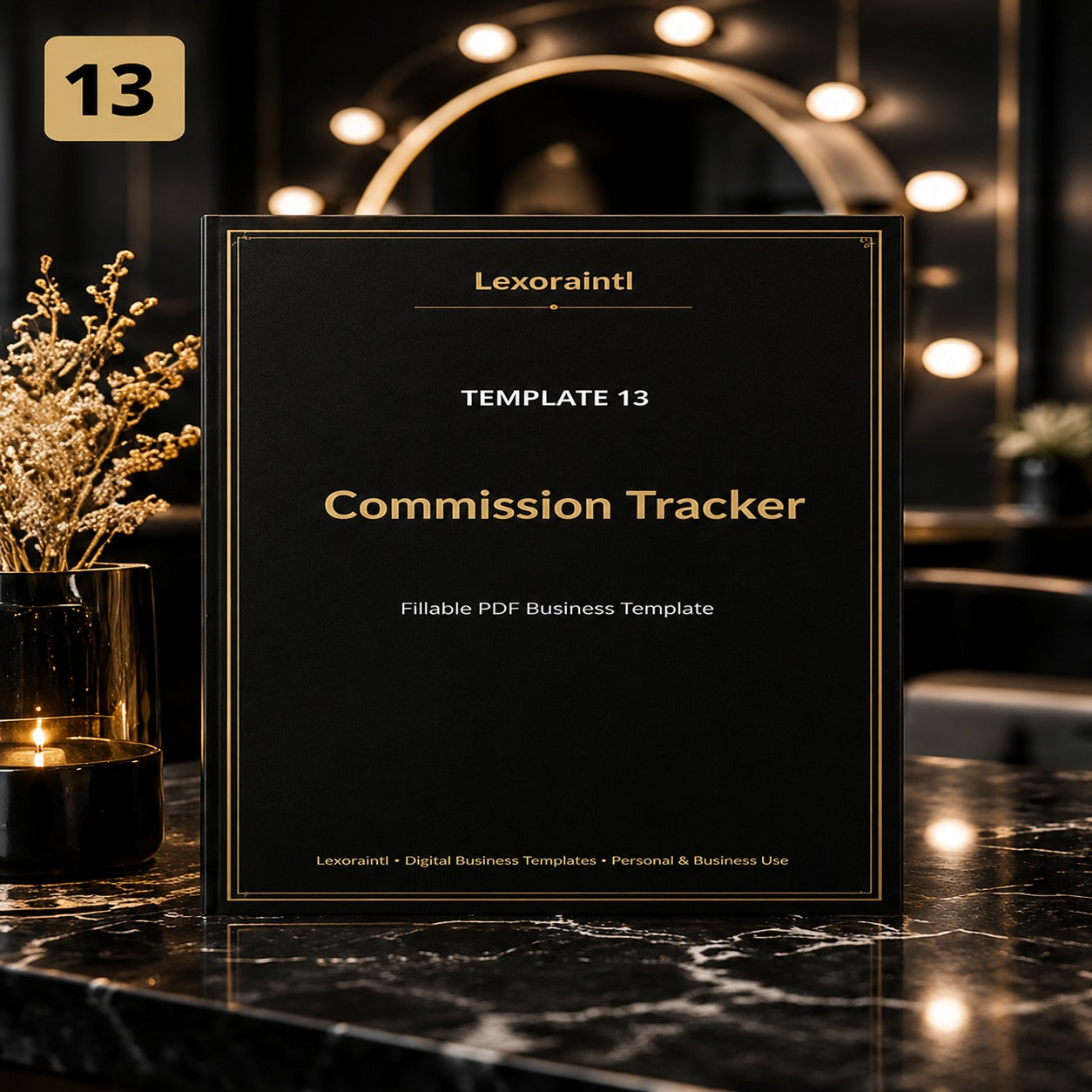 Commission Tracker – Fillable PDF + Excel | Lexoraintl Salon Business Template