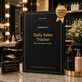 Daily Sales Tracker – Fillable PDF + Excel | Lexoraintl Salon Business Template
