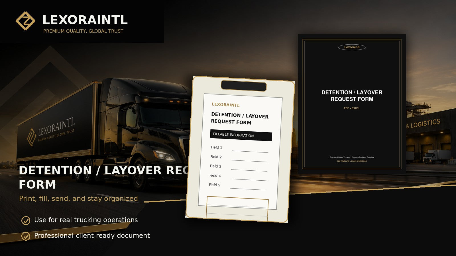 Detention / Layover Request Form Template | Fillable PDF | Lexoraintl