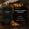 Health & Safety Checklist Template — Fillable PDF