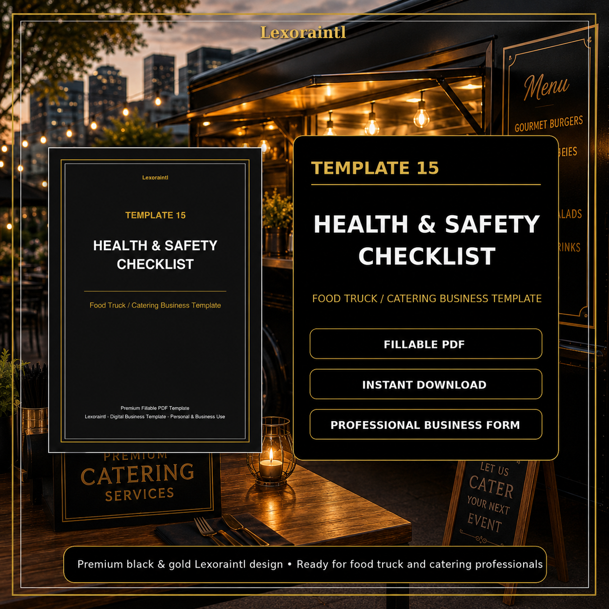 Health & Safety Checklist Template — Fillable PDF