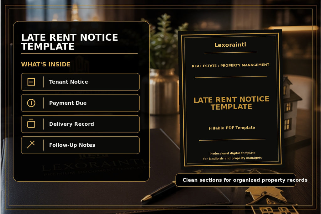 Notice to Enter Property Form Template | Fillable PDF for Landlords & Property Managers