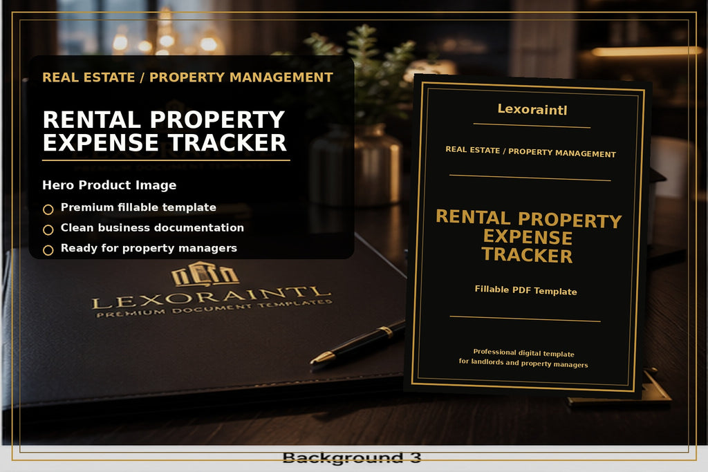 Rental Property Expense Tracker Template | Fillable PDF + Excel for Landlords, Airbnb & Property Managers