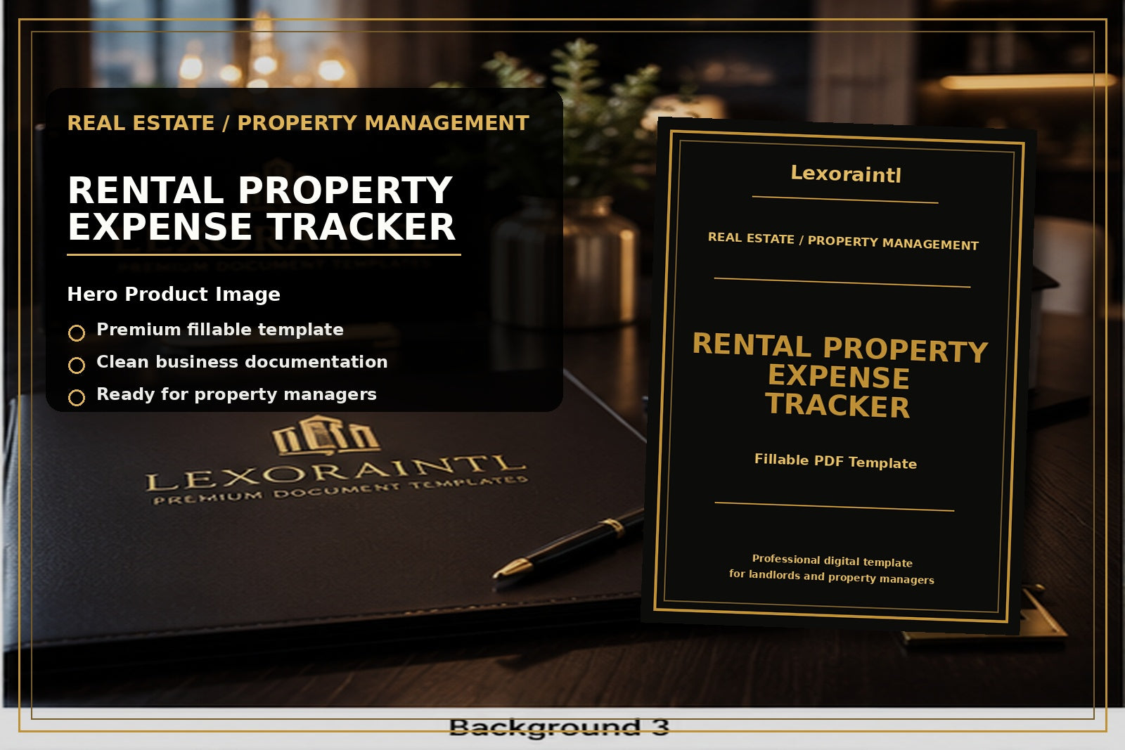 Rental Property Expense Tracker Template | Fillable PDF + Excel for Landlords, Airbnb & Property Managers