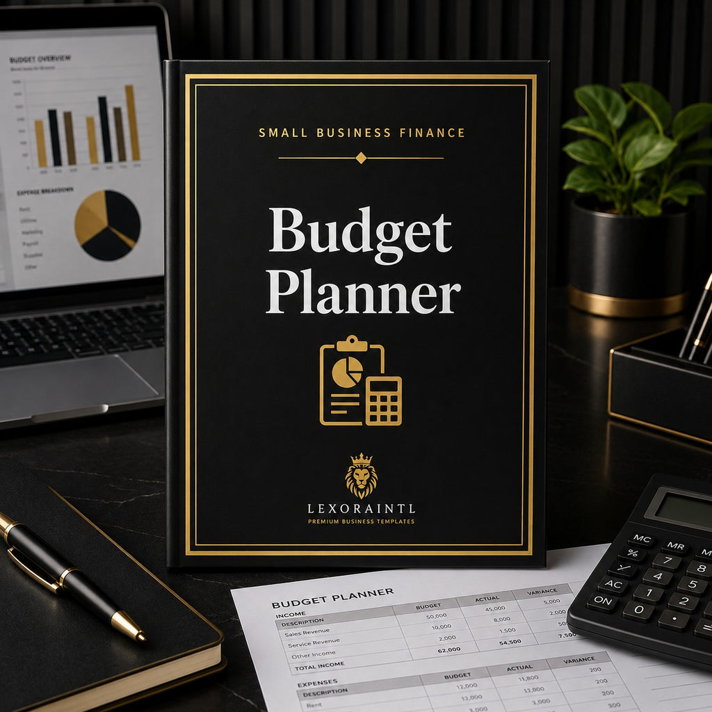Budget Planner Template | Fillable Small Business Finance PDF