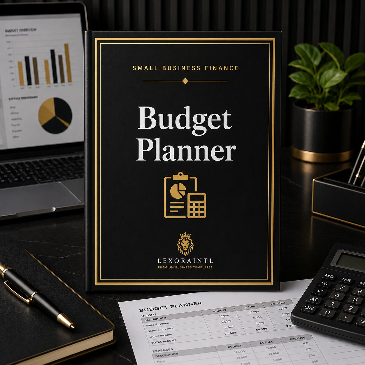 Budget Planner Template | Fillable Small Business Finance PDF
