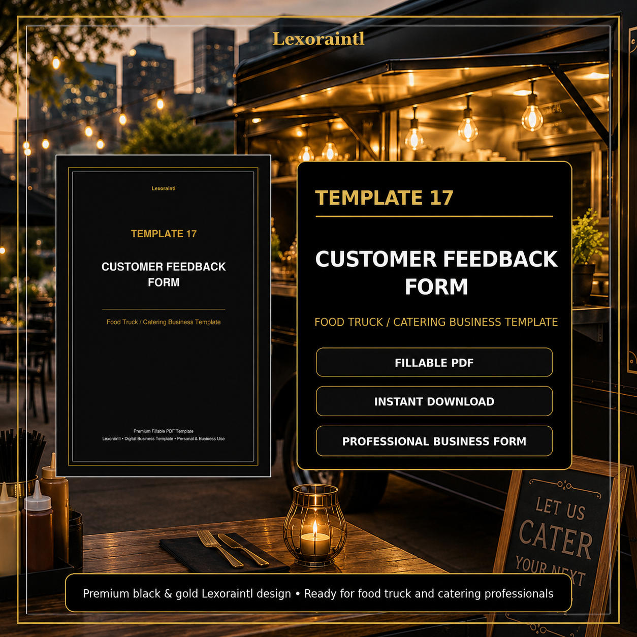 Customer Feedback Form Template — Fillable PDF