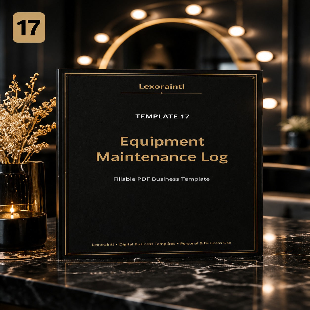 Equipment Maintenance Log – Fillable PDF + Excel | Lexoraintl Salon Business Template