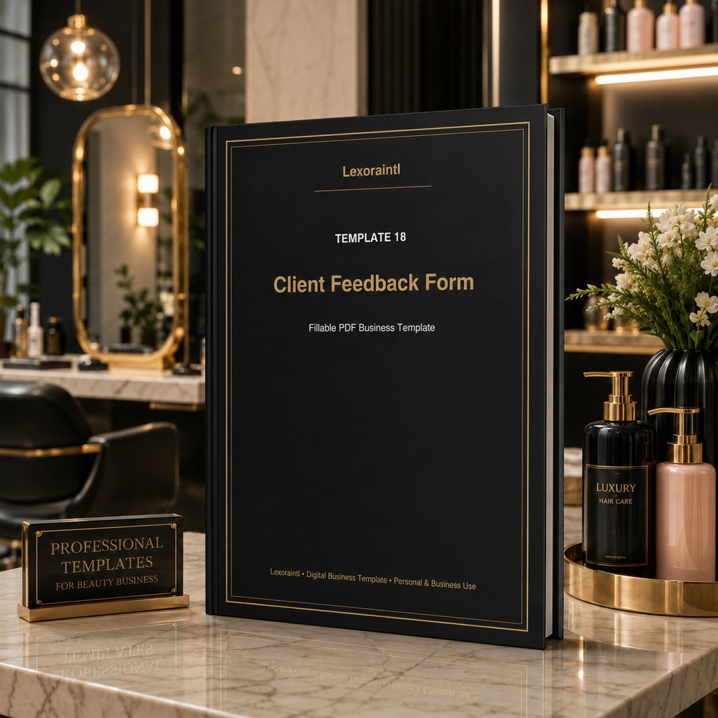 Client Feedback Form – Fillable PDF | Lexoraintl Salon Business Template