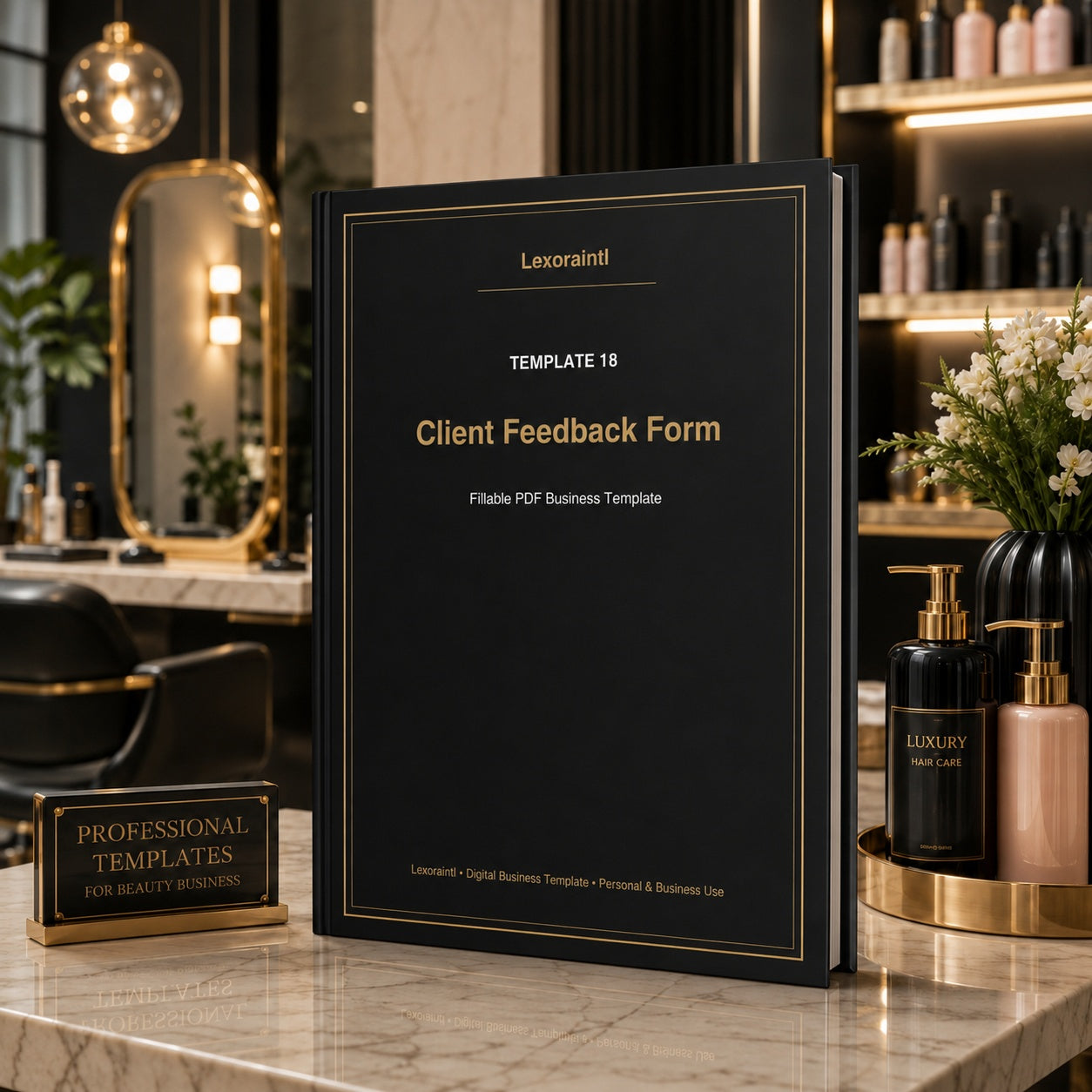 Client Feedback Form – Fillable PDF | Lexoraintl Salon Business Template