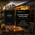 Catering Profit Calculator Template — Fillable PDF + Excel