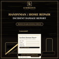 Handyman Incident / Damage Report Template — Fillable PDF
