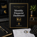 Monthly Financial Dashboard Template | Fillable Small Business Finance PDF