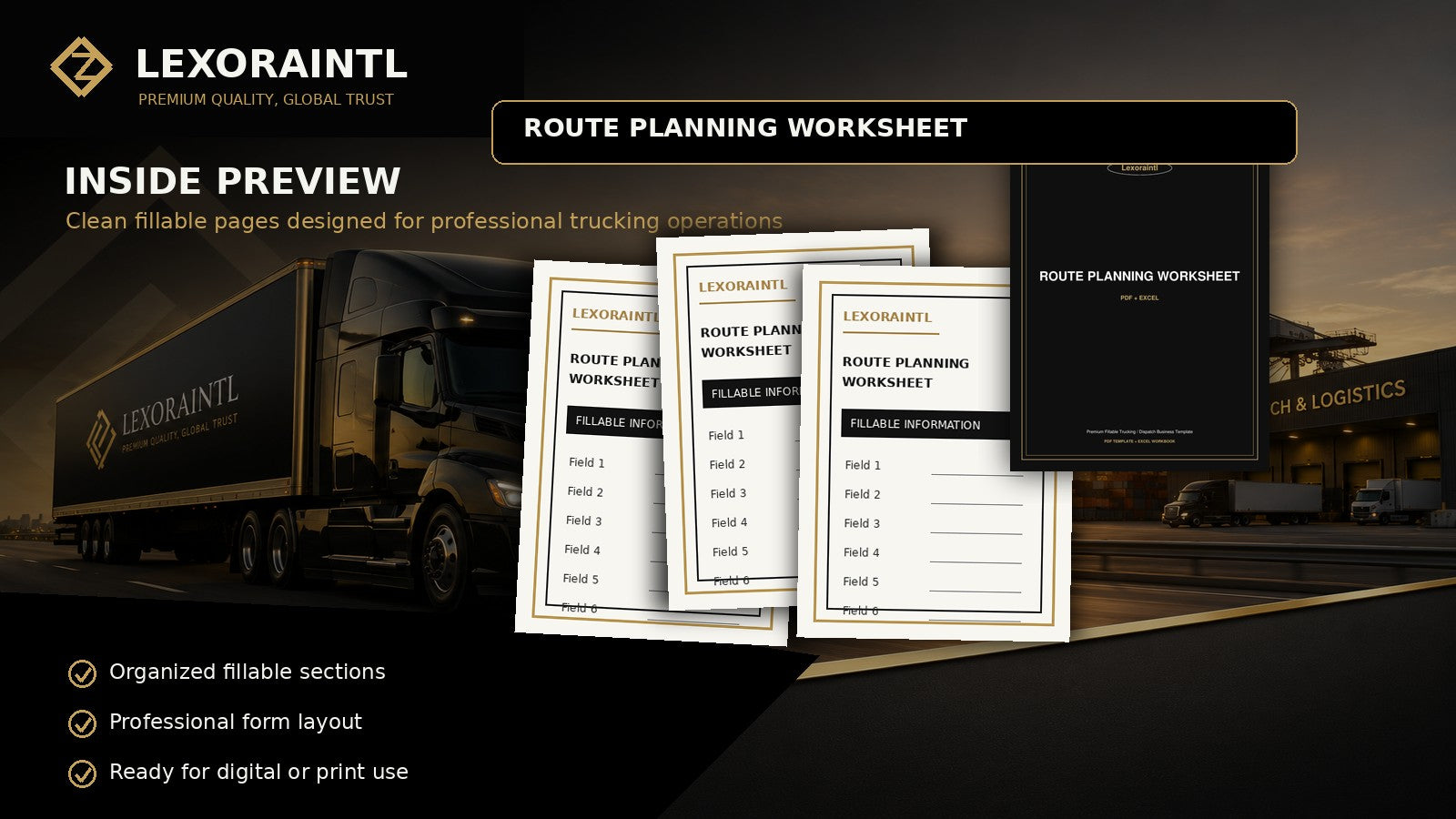 Route Planning Worksheet Template | Fillable PDF | Lexoraintl