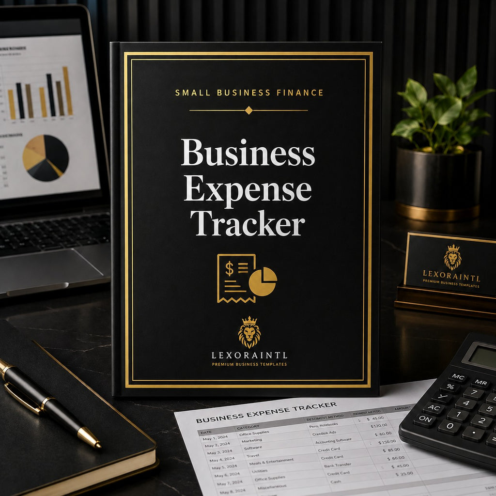 Business Expense Tracker | Fillable Small Business Finance PDF