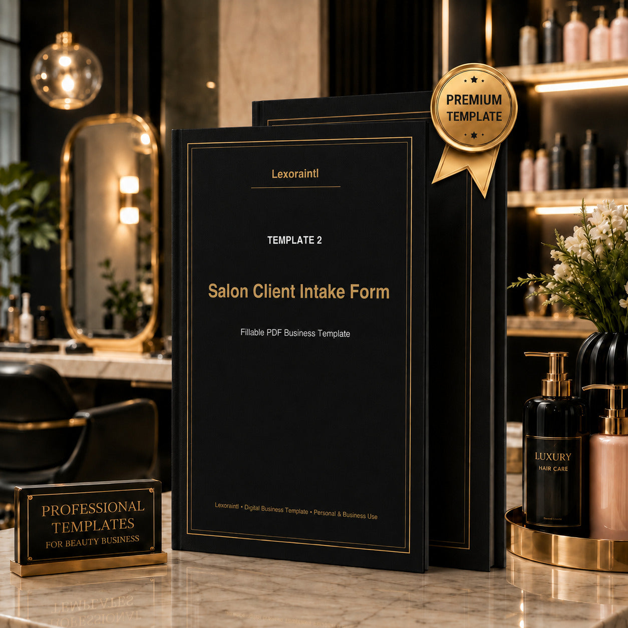 Salon Client Intake Form – Fillable PDF | Lexoraintl Salon Business Template