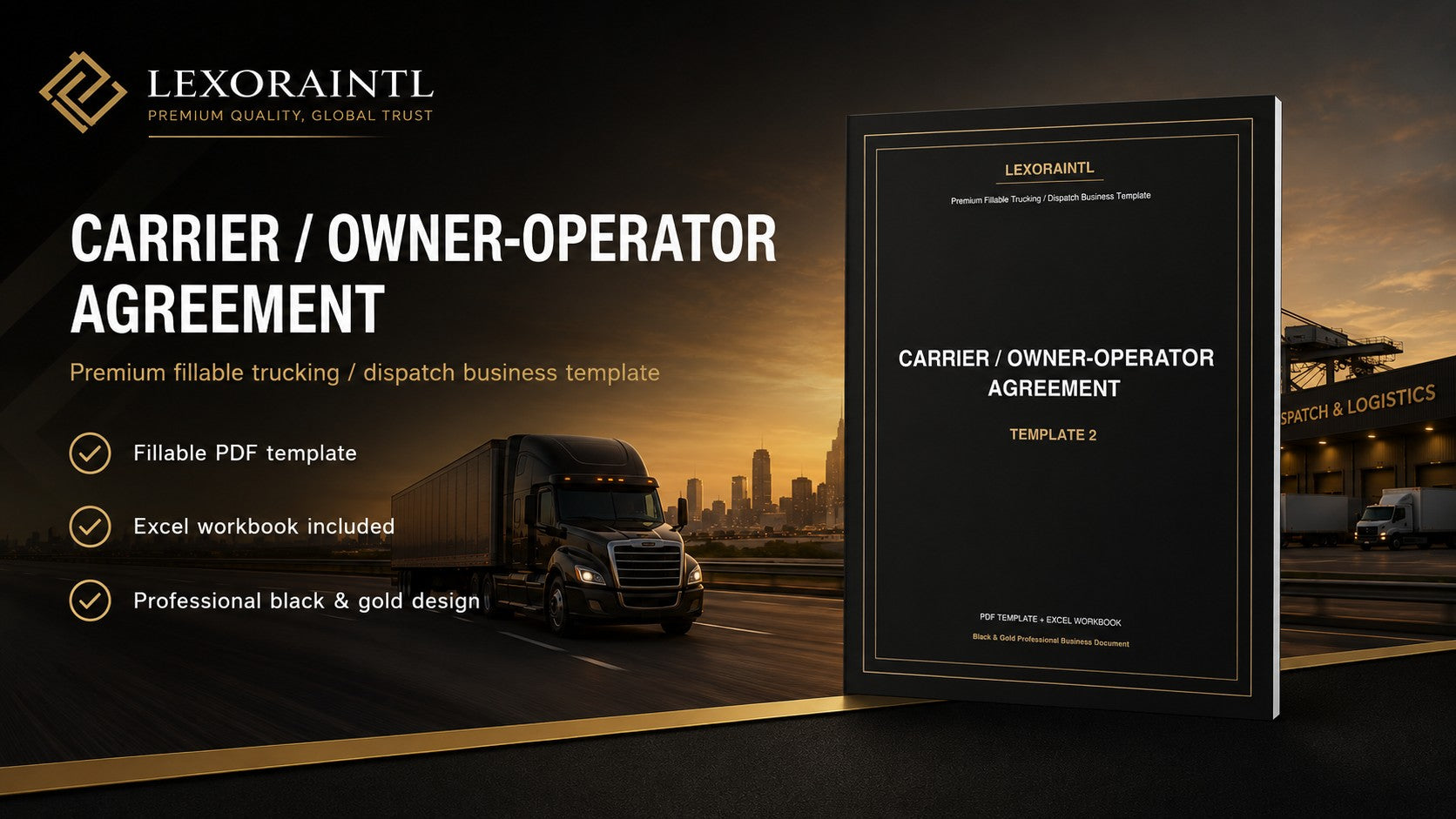 Carrier / Owner-Operator Agreement Template | Fillable PDF | Lexoraintl