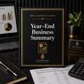 Year-End Business Summary Template | Fillable Small Business Finance PDF