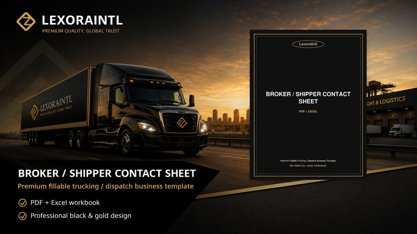 Monthly Trucking Profit Dashboard Template | Fillable PDF | Lexoraintl