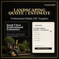 Landscaping Quote / Estimate Template – Fillable PDF