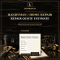 Repair Quote / Estimate Template — Fillable PDF