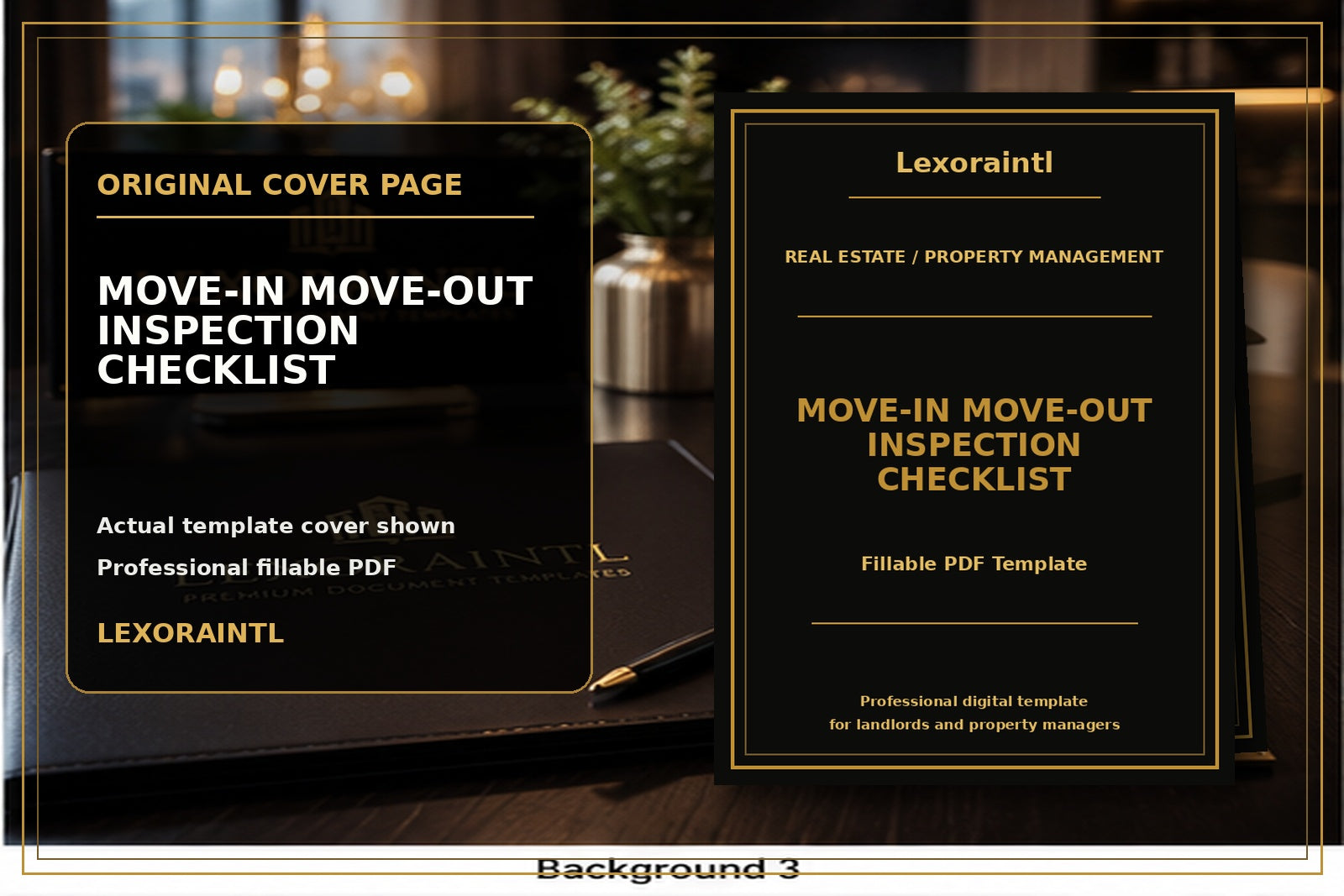 Move-In / Move-Out Inspection Checklist Template | Fillable PDF for Landlords & Property Managers