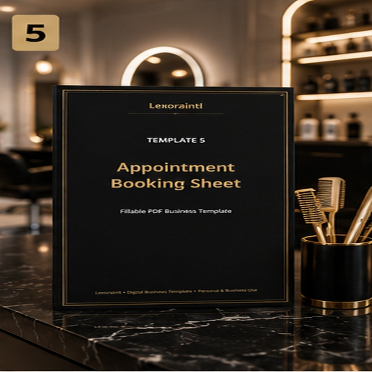 Appointment Booking Sheet – Fillable PDF + Excel | Lexoraintl Salon Business Template