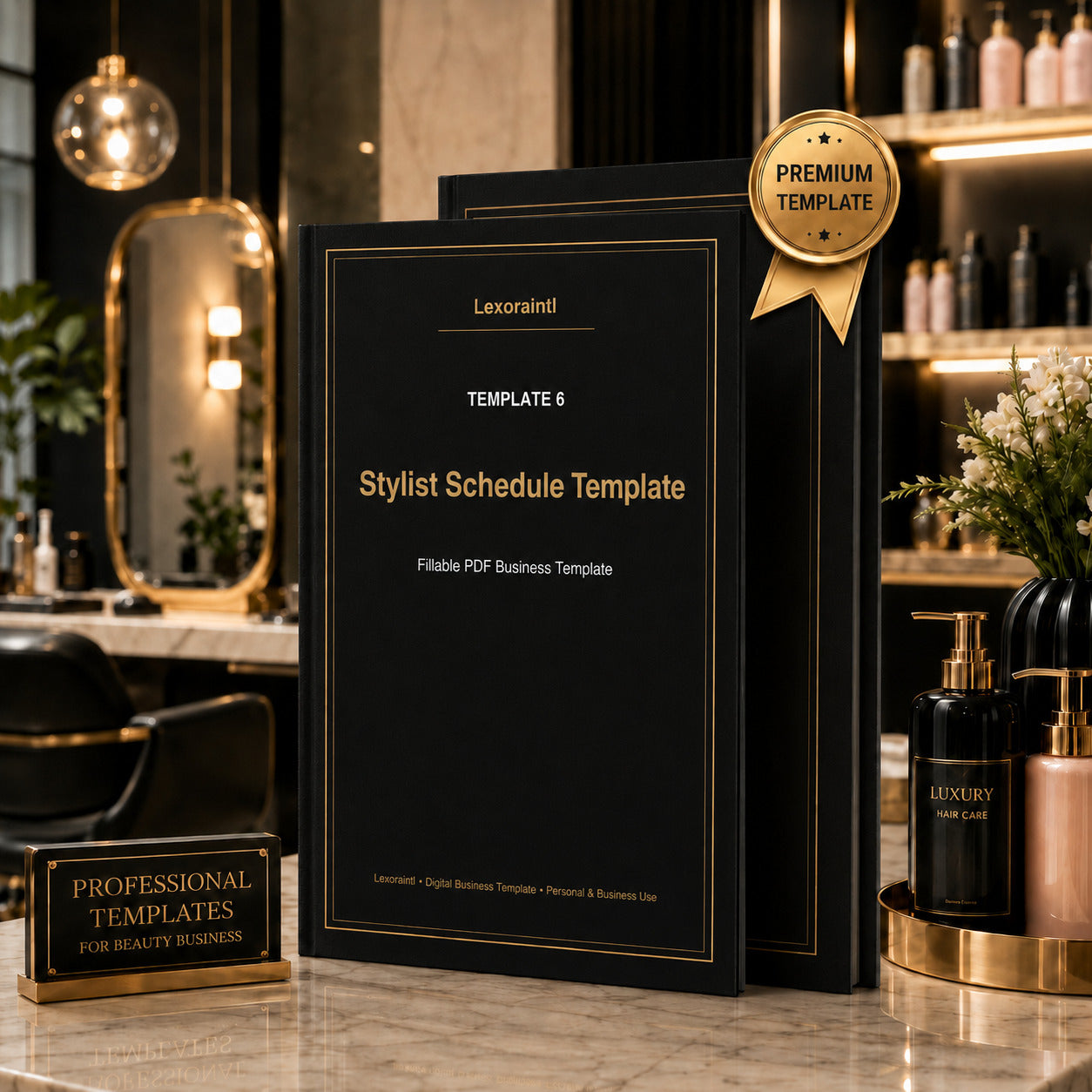 Stylist Schedule Template – Fillable PDF + Excel | Lexoraintl Salon Business Template