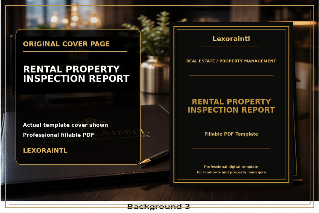 Rental Property Inspection Report Template | Fillable PDF for Landlords & Property Managers