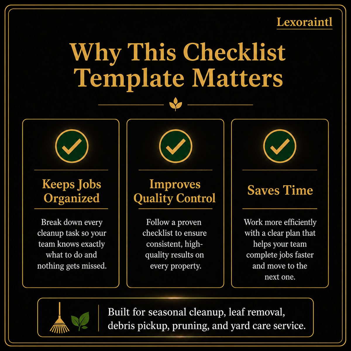 Seasonal Yard Cleanup Checklist Template – Fillable PDF