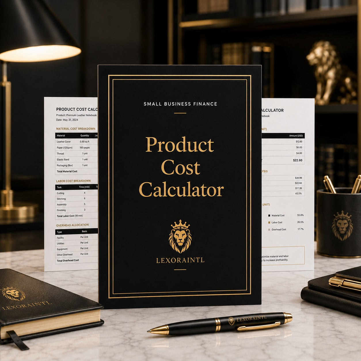 Product Cost Calculator Template | Fillable Small Business Finance PDF