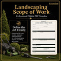 Landscaping Scope of Work Template – Fillable PDF