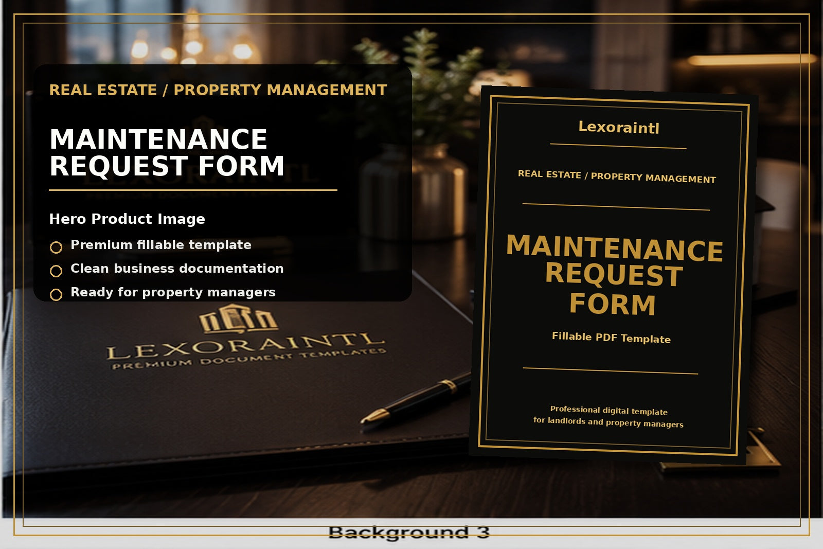 Maintenance Request Form Template | Fillable PDF for Landlords & Property Managers