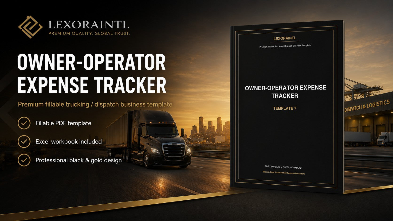Owner-Operator Expense Tracker Template | Fillable PDF | Lexoraintl