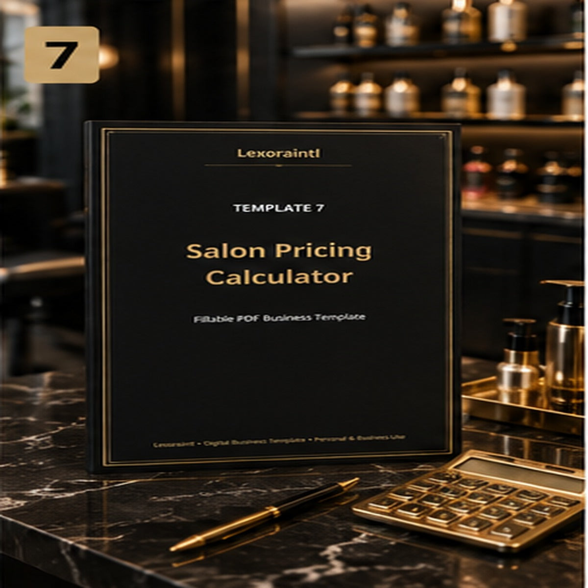 Salon Pricing Calculator – Fillable PDF + Excel | Lexoraintl Salon Business Template