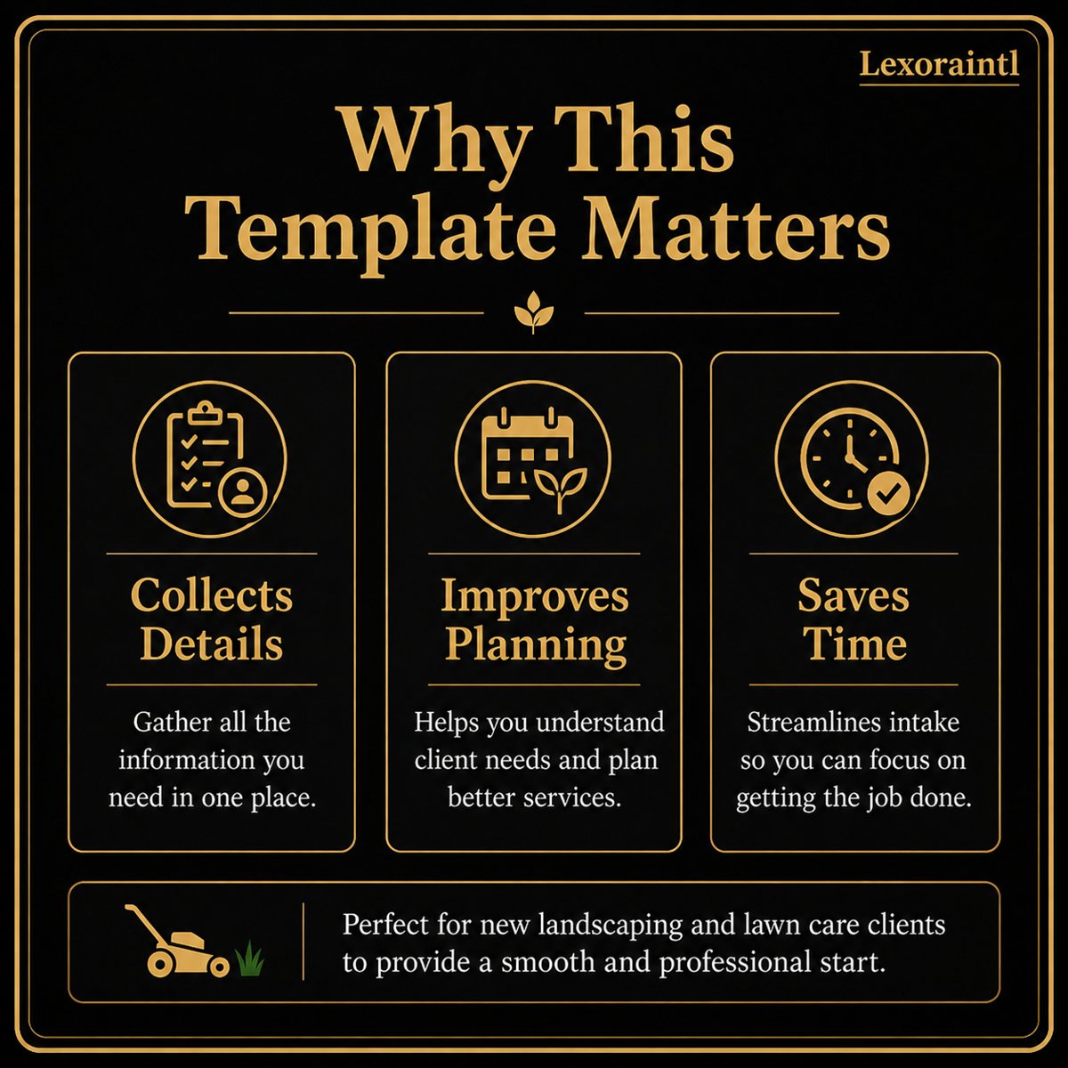 Landscaping Client Intake Form Template – Fillable PDF