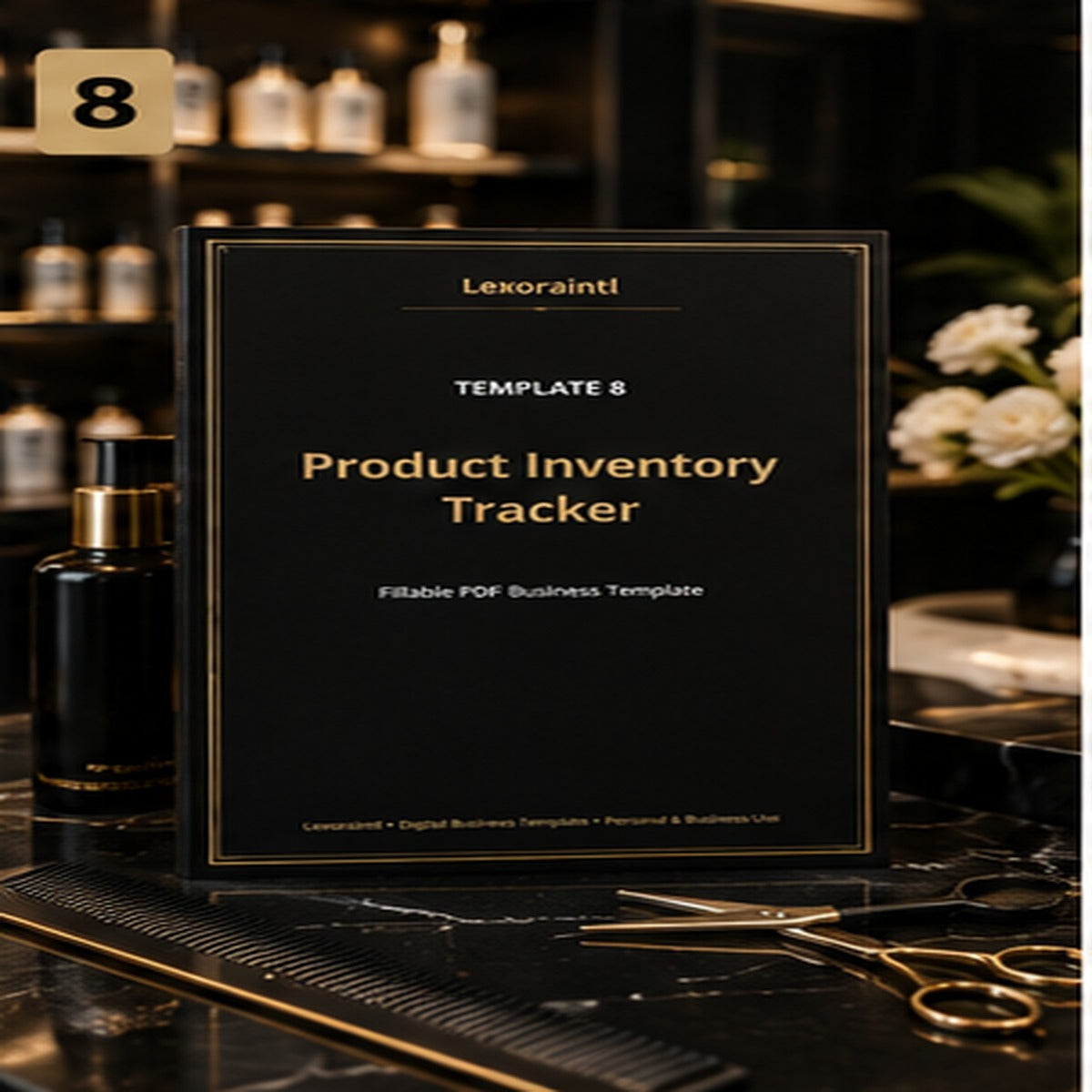 Product Inventory Tracker – Fillable PDF + Excel | Lexoraintl Salon Business Template