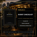 Event Checklist Template — Fillable PDF