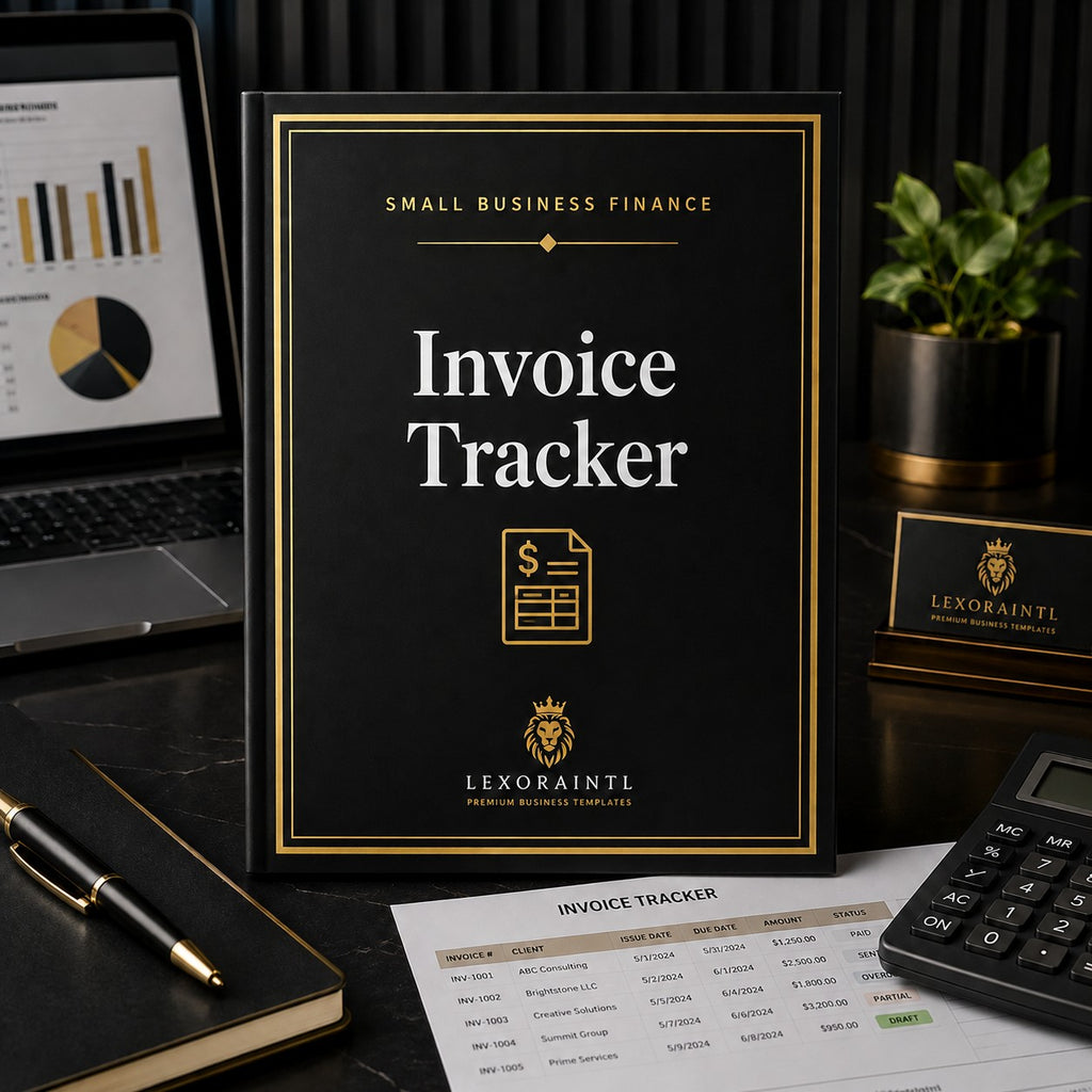 Invoice Tracker Template | Fillable Small Business Finance PDF